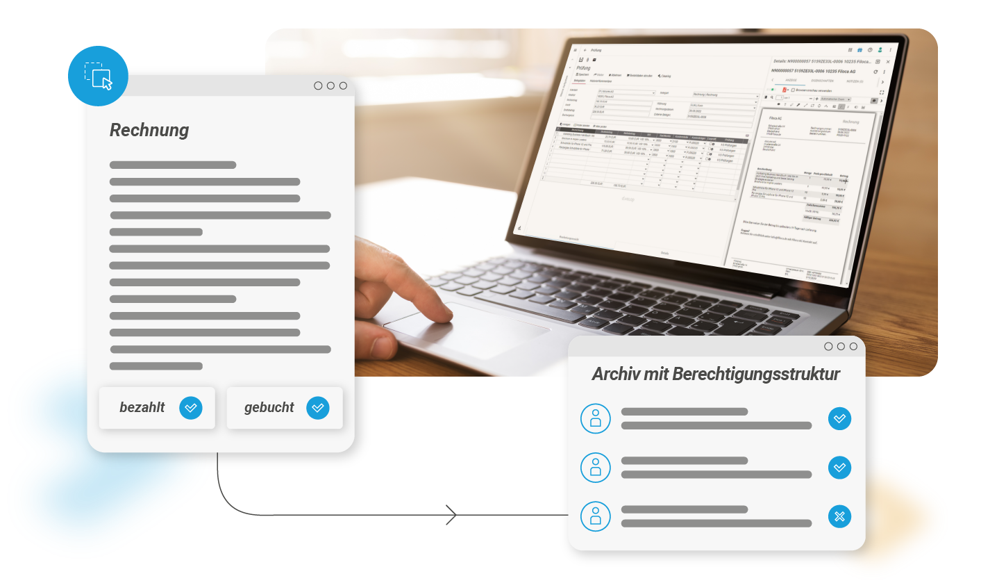 Grafik d.velop invoices Archivierung