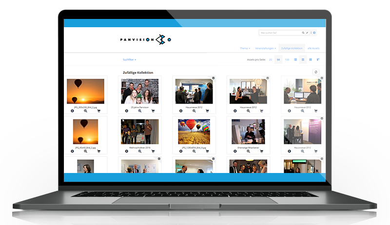 Screenshot Bilddatenbank