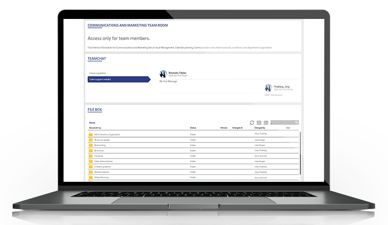 Screenshot Projektraeume