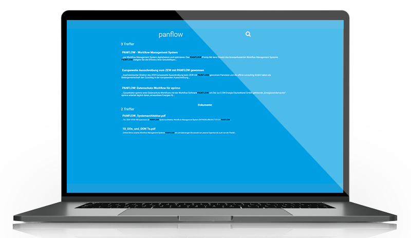 Screenshot Portalsuche