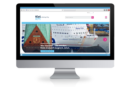 Screenshot Website Landeshauptstadt Kiel