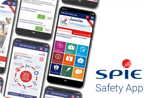 Spie Safety App Ansichten