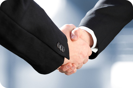 Handschlag zur gewonnen Ausschreibung vom ZEW