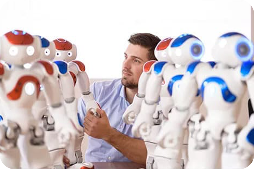 Programmierung der NAO Roboter von Evonik bei Panvision