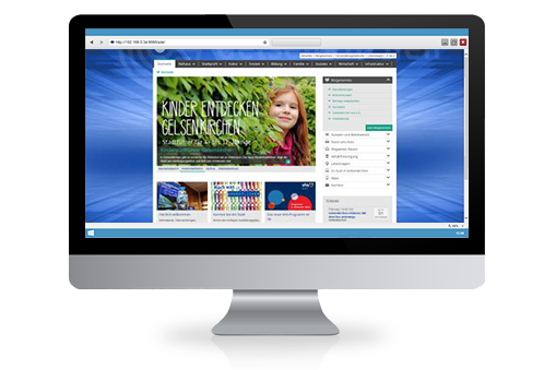 Screenshot Website Gelsenkirchen